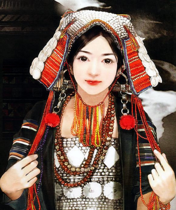 东方画姬---德珍彩绘古典美女画