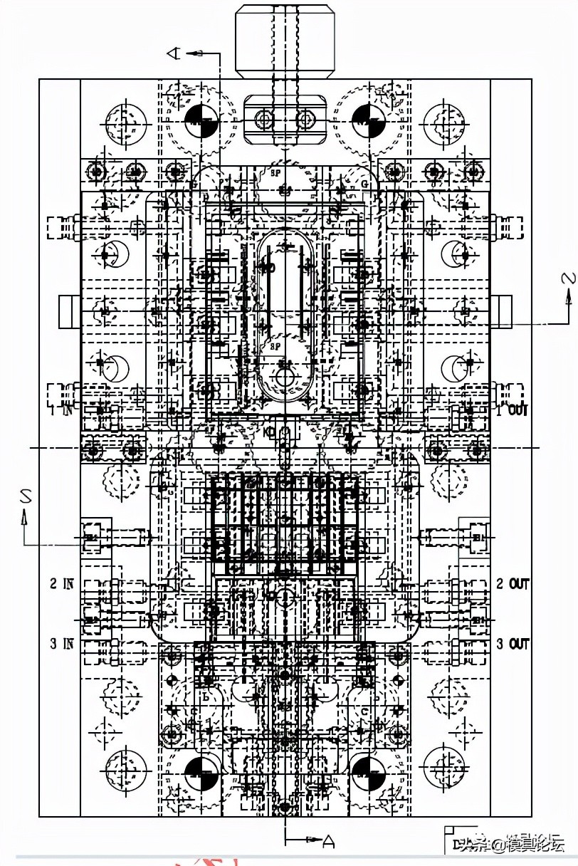 显示器边框模具图纸,电脑显示器后壳模具设计