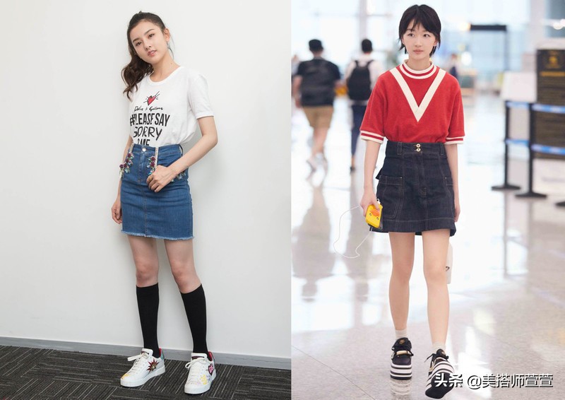 夏天百搭牛仔短裙气质款,时尚减龄牛仔短裙
