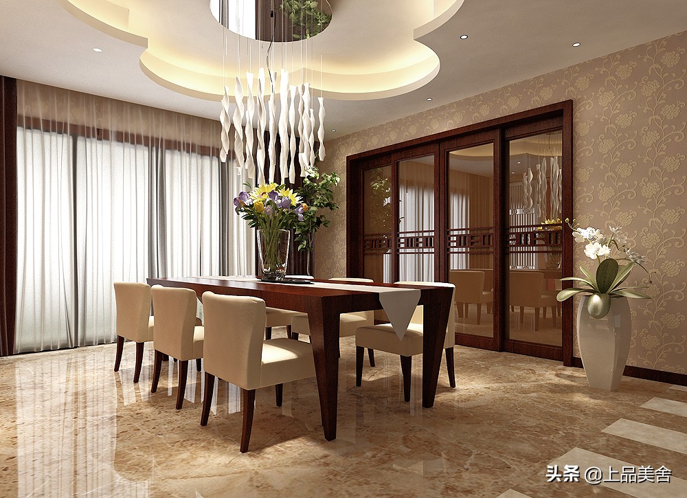 深圳夫妻装修350平复式楼，成熟稳重的中式风，客厅效果太惊艳