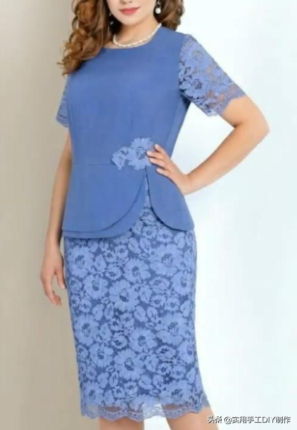 布艺背心套裙,妈妈装40-50岁洋气时髦新款套裙