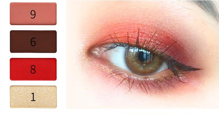 适合古风眼妆的眼影盘,适合日常淡妆的橘朵眼影盘