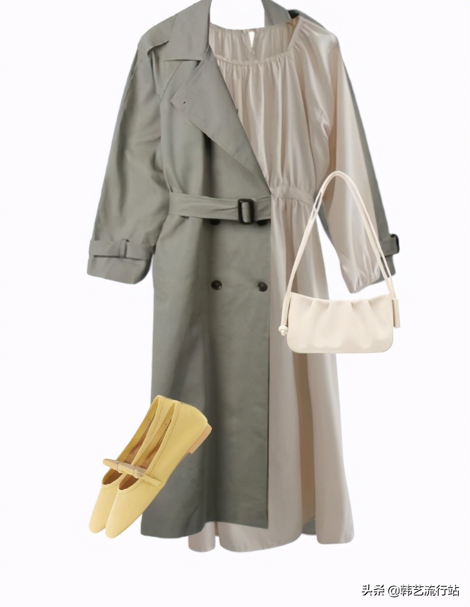 韩国风衣配什么衣服好看,韩系风衣如何穿搭好看