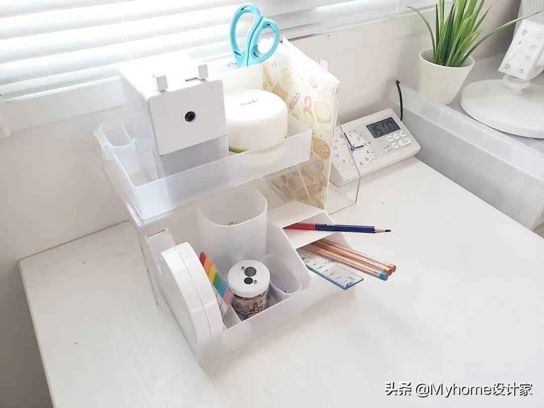 100件实用貌美书桌收纳,收纳书桌方法日本