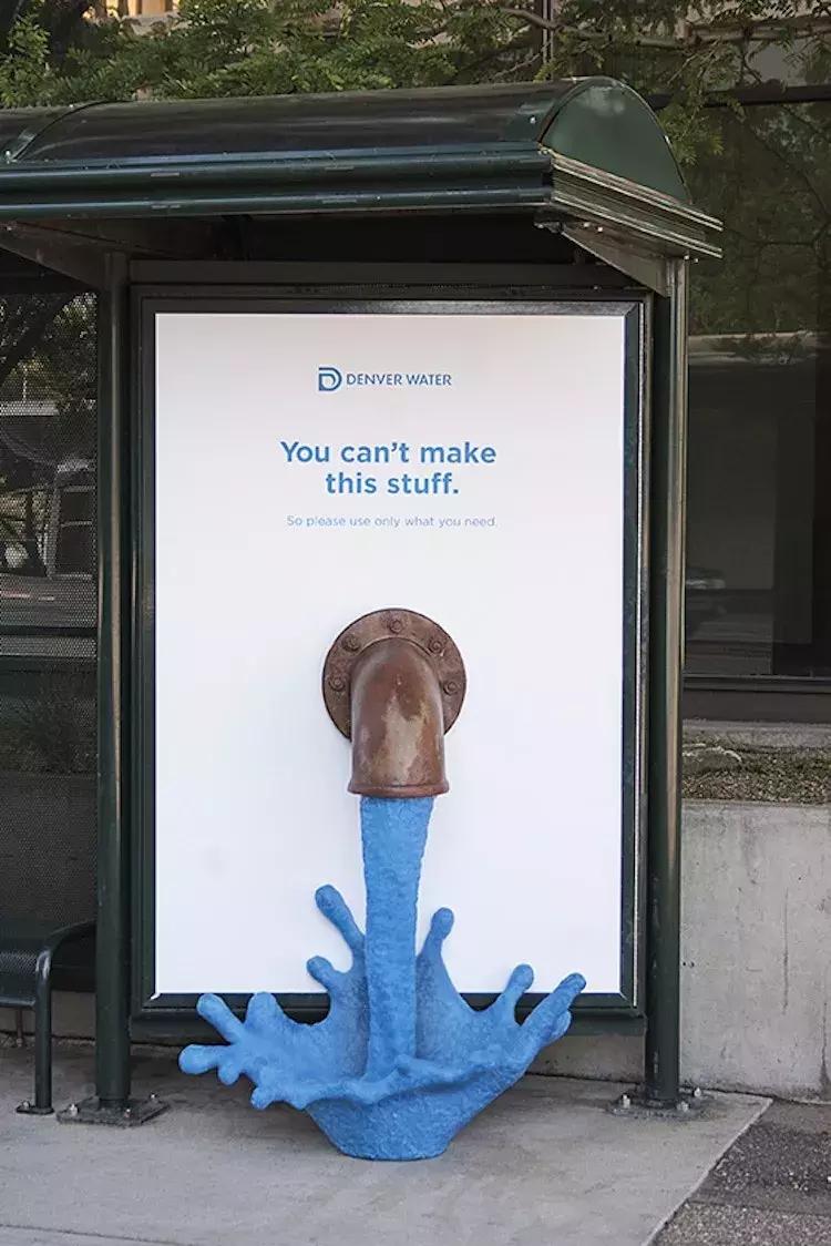 描绘抑郁症、智能天气、节水……除了看，海报居然还能这么用？!