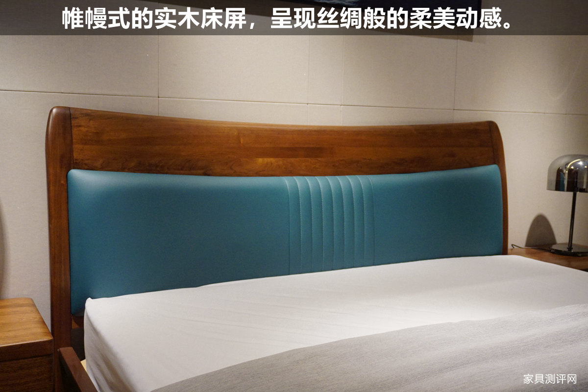 柏森新中式大床,适合轻奢风格的实木床
