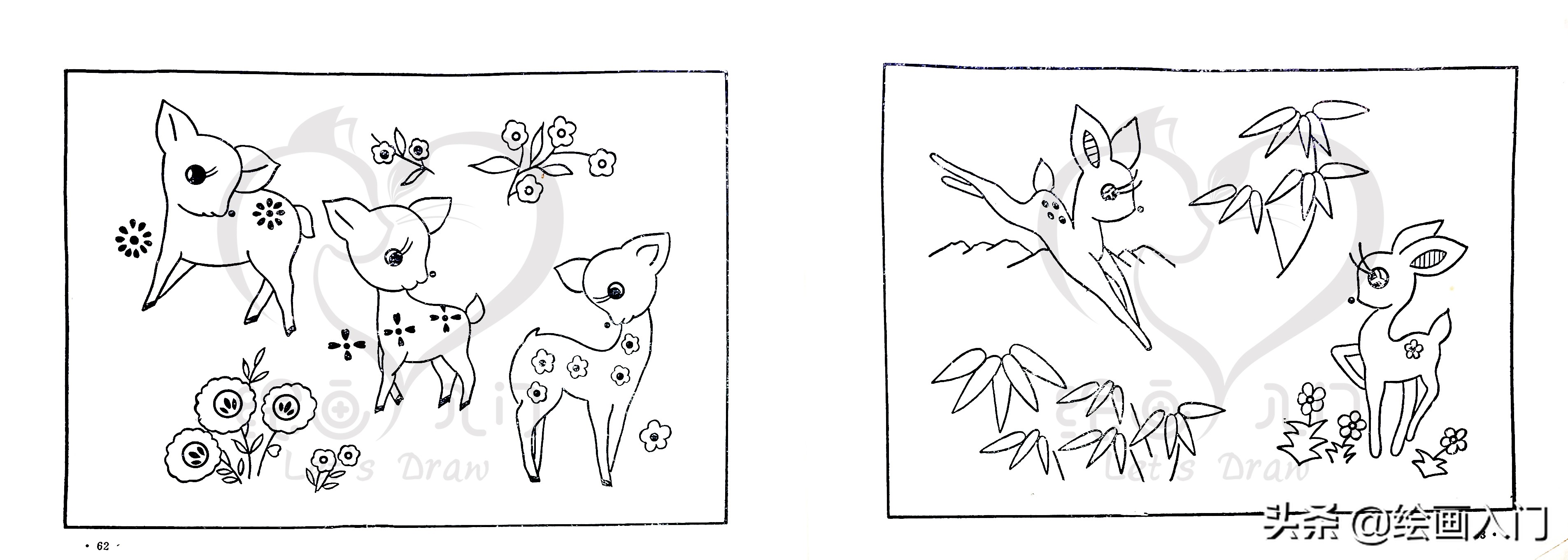 刺绣花边简笔画,100幅创意简笔画