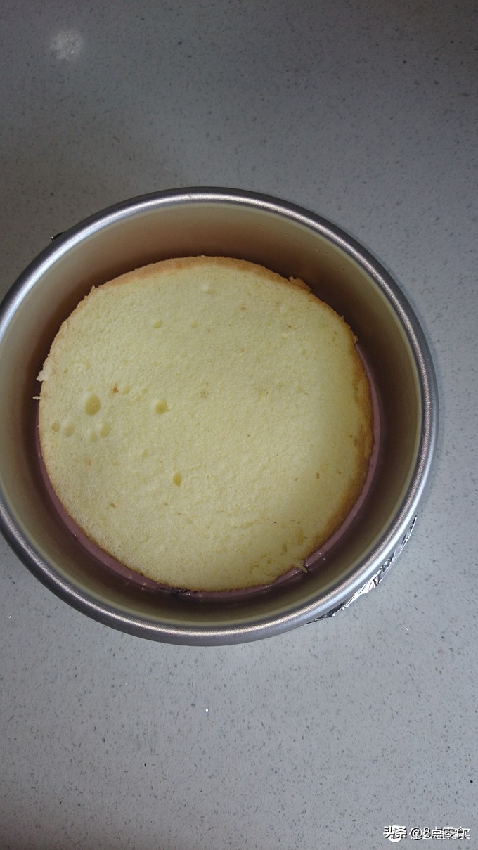 牛奶慕斯蛋糕最简单的制作方法,蓝莓果酱牛奶奶酪慕斯蛋糕8寸