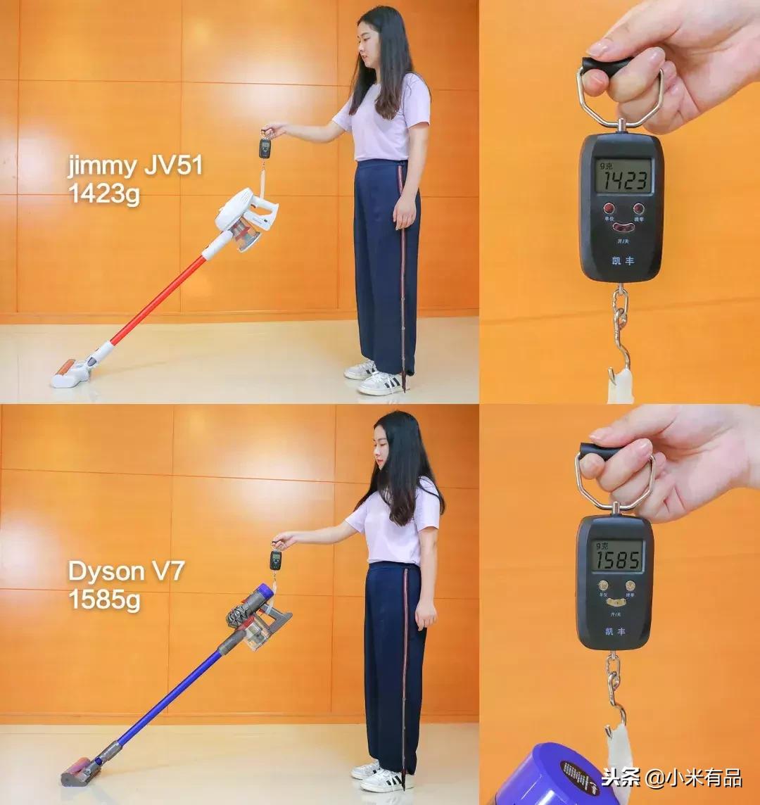 戴森v8和小狗t11吸尘器对比,戴森吸尘器与国产吸尘器吸力对比