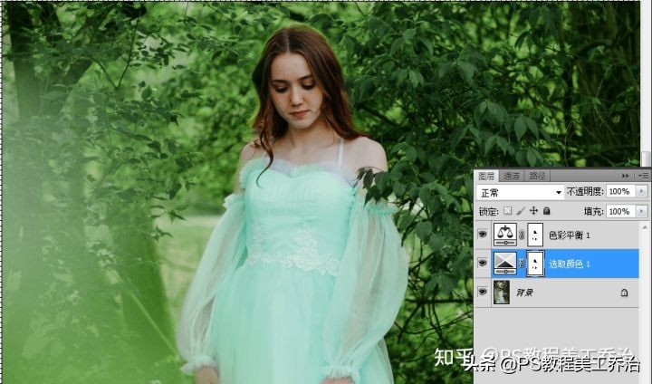 ps可选颜色与色彩平衡的区别,在ps中对色彩平衡命令的描述