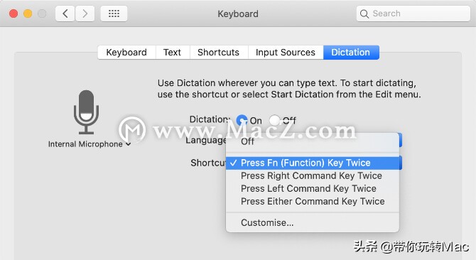 mac怎么开启听写功能,mac语音听写快捷键