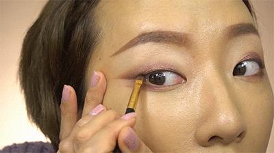 单眼皮眼妆的画法初学者视频,圆眼单眼皮内眦赘皮眼妆画法