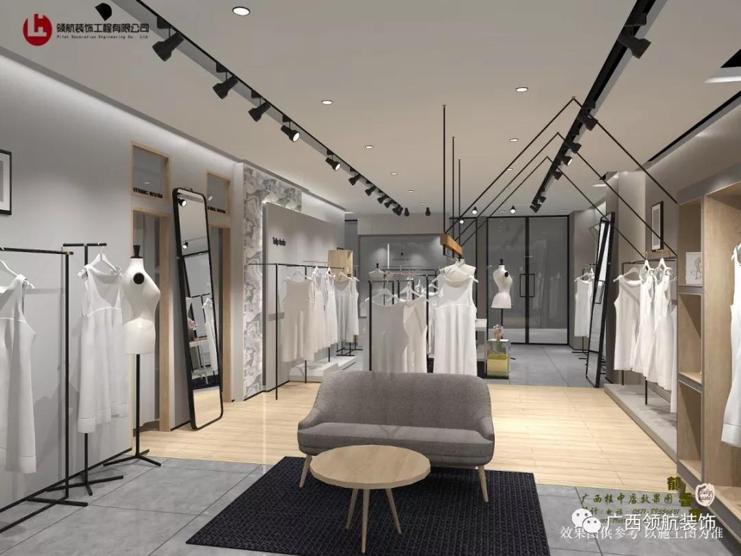 女装店简单装修风格效果图,高级灰女装店装修风格