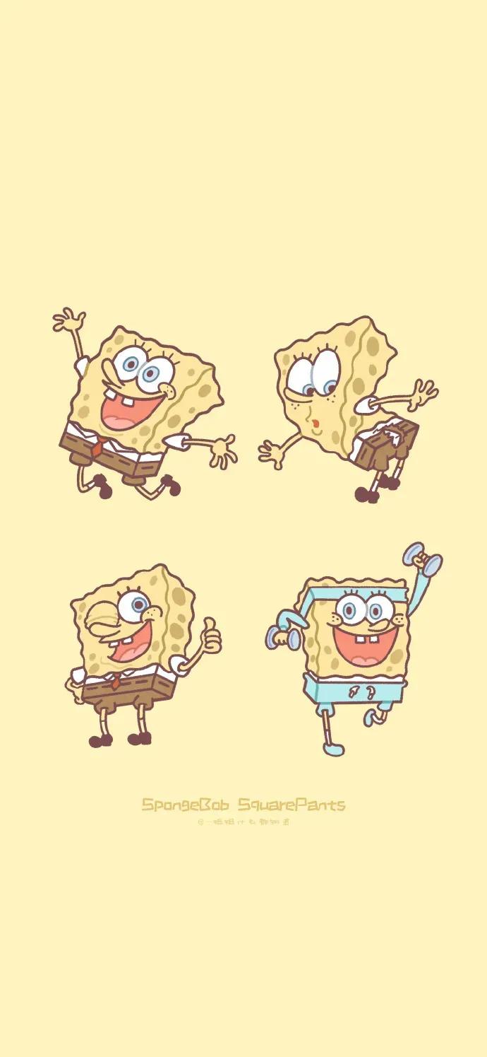 2021最火可爱壁纸海绵宝宝,壁纸手机可爱海绵宝宝