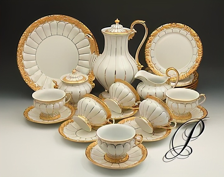 梅森meissen中古水晶杯,梅森瓷器巴黎系列