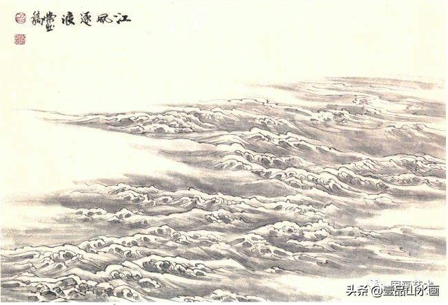 山水画怎样看水是外流的,山水画水流向怎么看