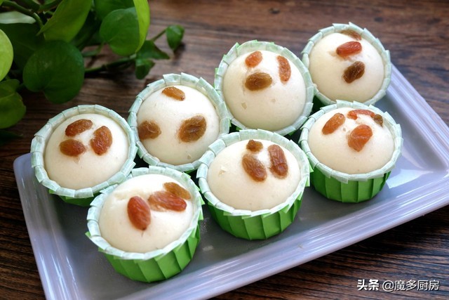 白糖米发糕蒸出来不发粘牙,商业米发糕为啥细腻不粘牙