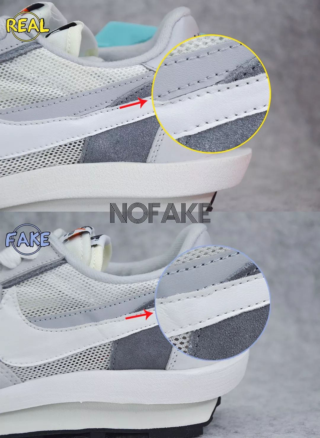 nikesacaildvwaffle鐪熷亣杈ㄥ埆,sacaixnikeldvwaffle娴嬭瘎