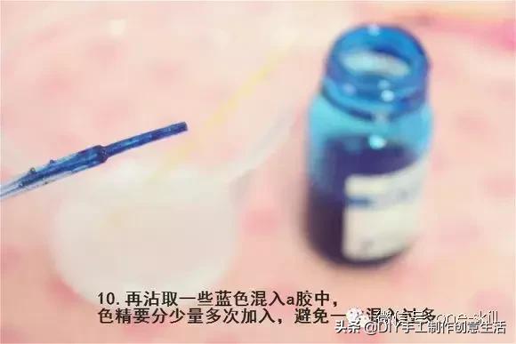 用水晶滴胶制作工艺品教程,滴胶自制樱花水晶仙女笔