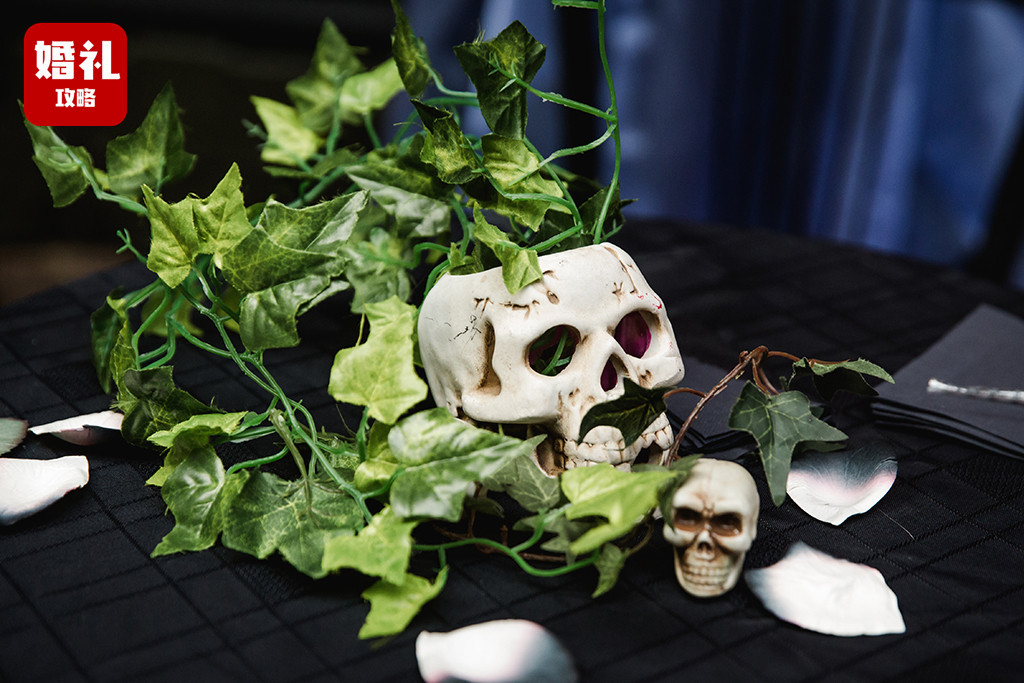 国外哥特风婚礼,英国婚礼玩儿哥特风