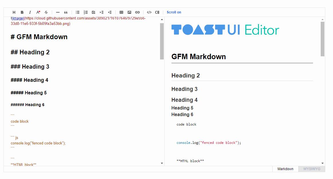 强悍的编辑器tui.editor，丰富的Web组件家族TOASTUI