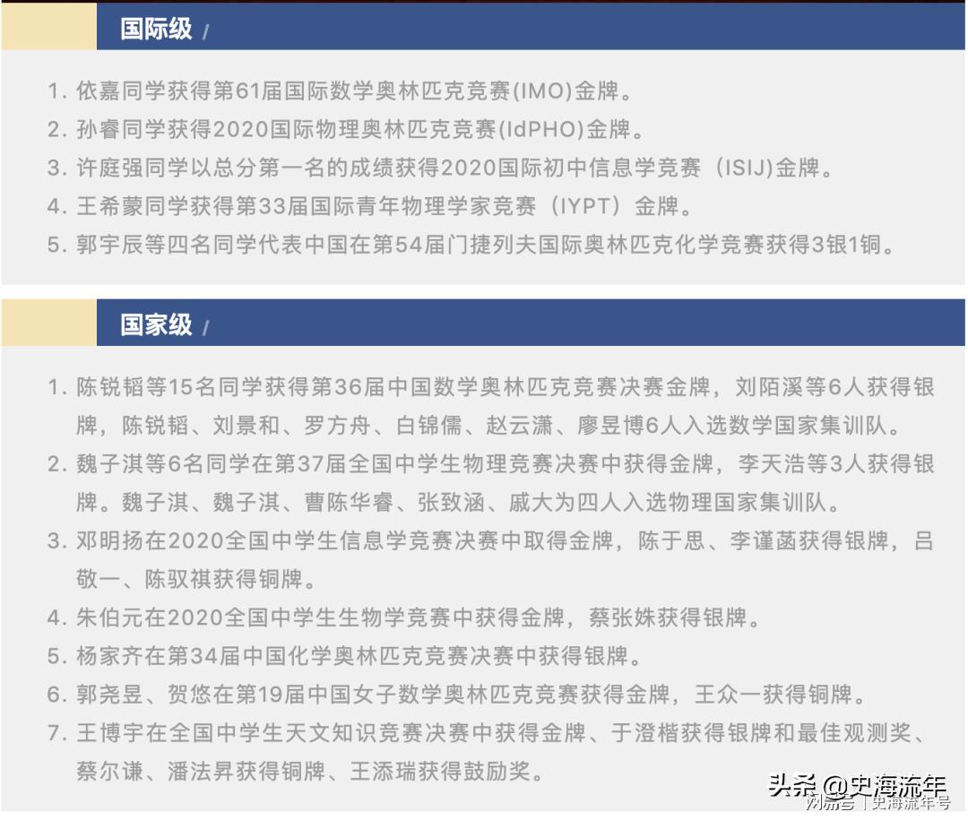 这所高中！8枚国奥奖牌，10人入选国家队！国内奥赛44枚奖牌