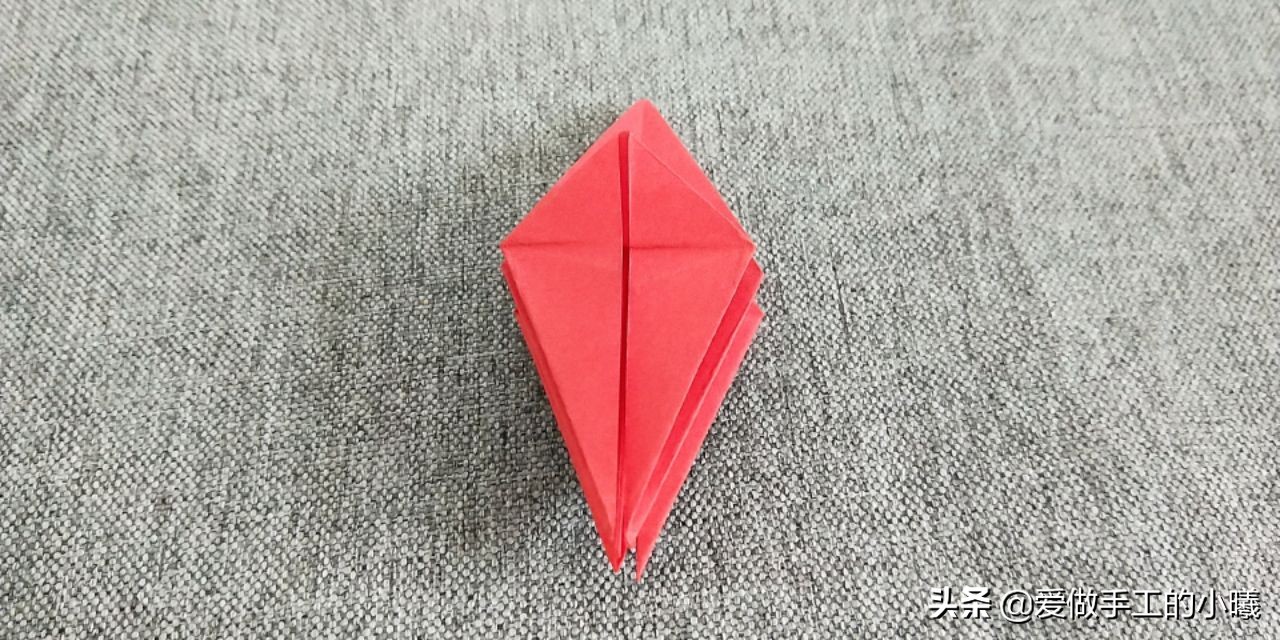 四瓣花折纸,四瓣花手工折纸视频简单