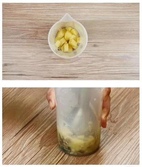 麻油菠菜土豆泥,蔬菜土豆香菇泥