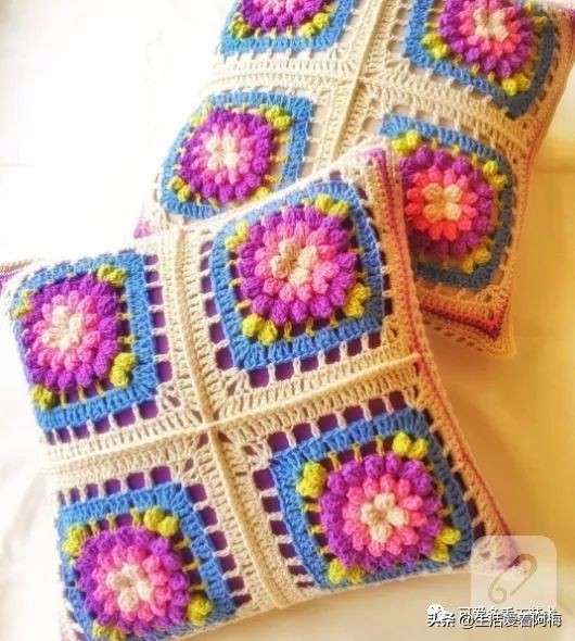 独一无二的抱枕套钩织教程,枕头套毛线钩织教程视频