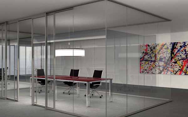 办公室玻璃隔断带百叶,办公室玻璃隔断墙教程