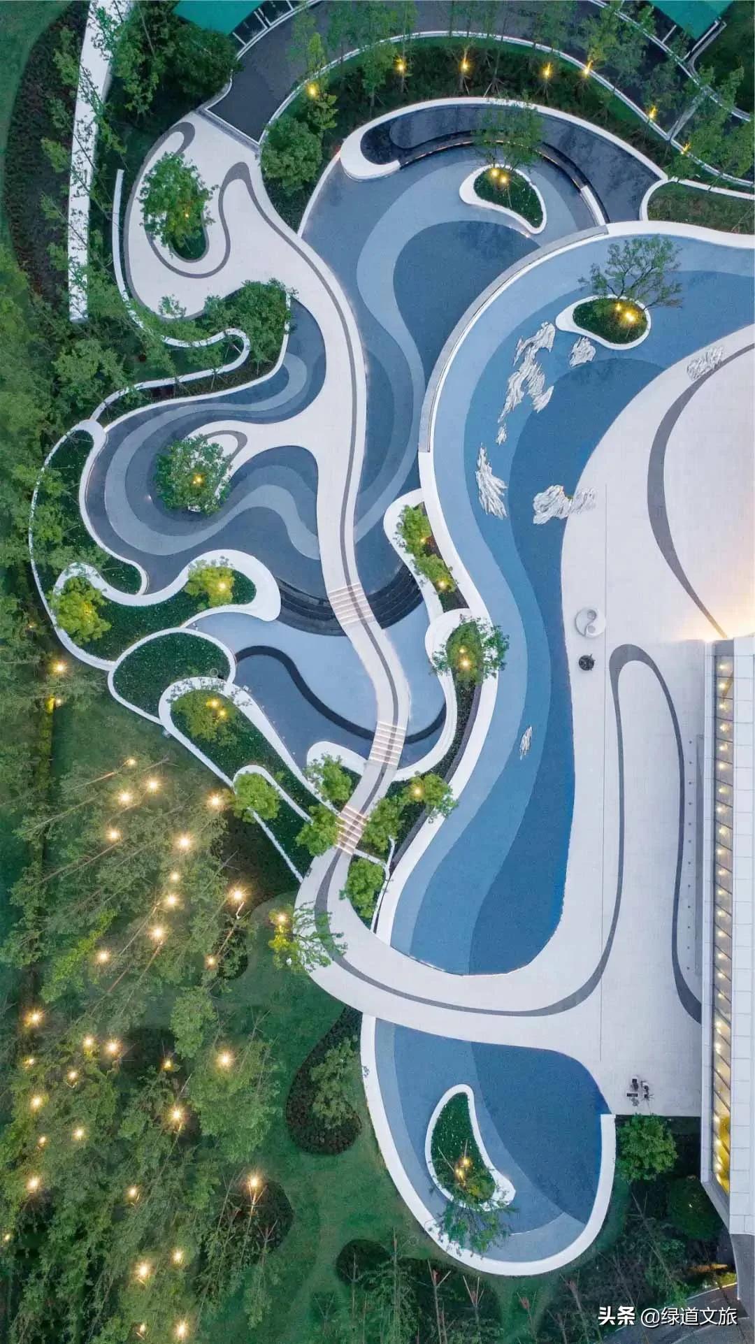 高品质的景观设计与建筑相得益彰,景观建筑外观设计美学案例