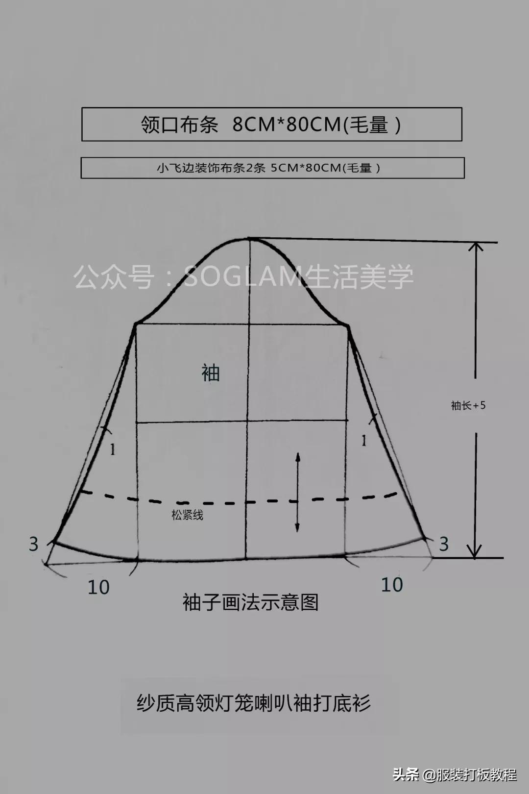 新款蕾丝网纱高领打底衫,蕾丝打底衫裁剪方法教程