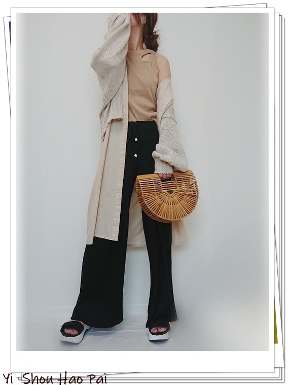 夏季亚麻宽松洋气7分裤,亚麻棉牛仔直筒裤穿搭