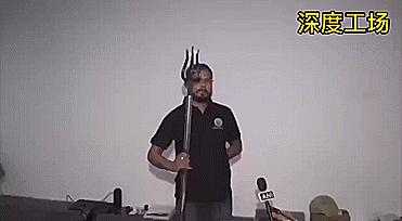 印军用电击武器,印军冷兵器电击狼牙棍