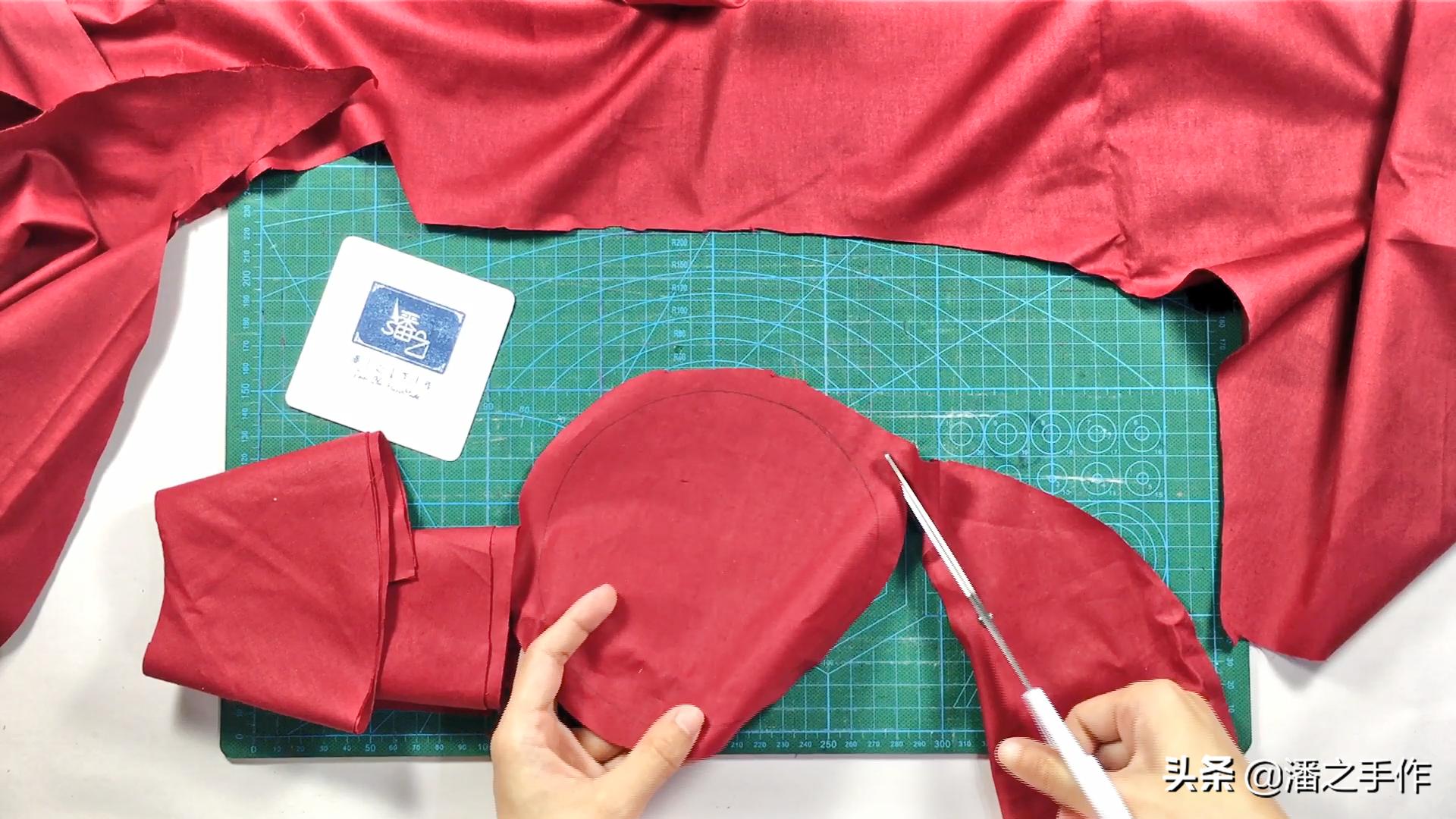 厚布料渔夫帽裁剪教程,用布料做渔夫帽的教程视频