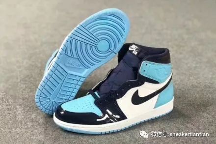 AirJordan1“UNCPatent”北卡蓝黑脚趾2月发售！