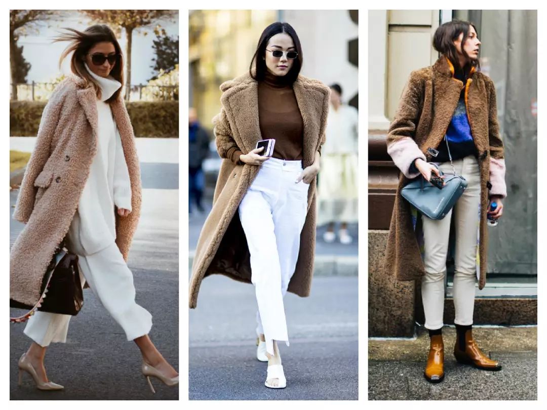 一条白裤子，搭配所有大衣！时髦精必备，给你整个冬天的高级感