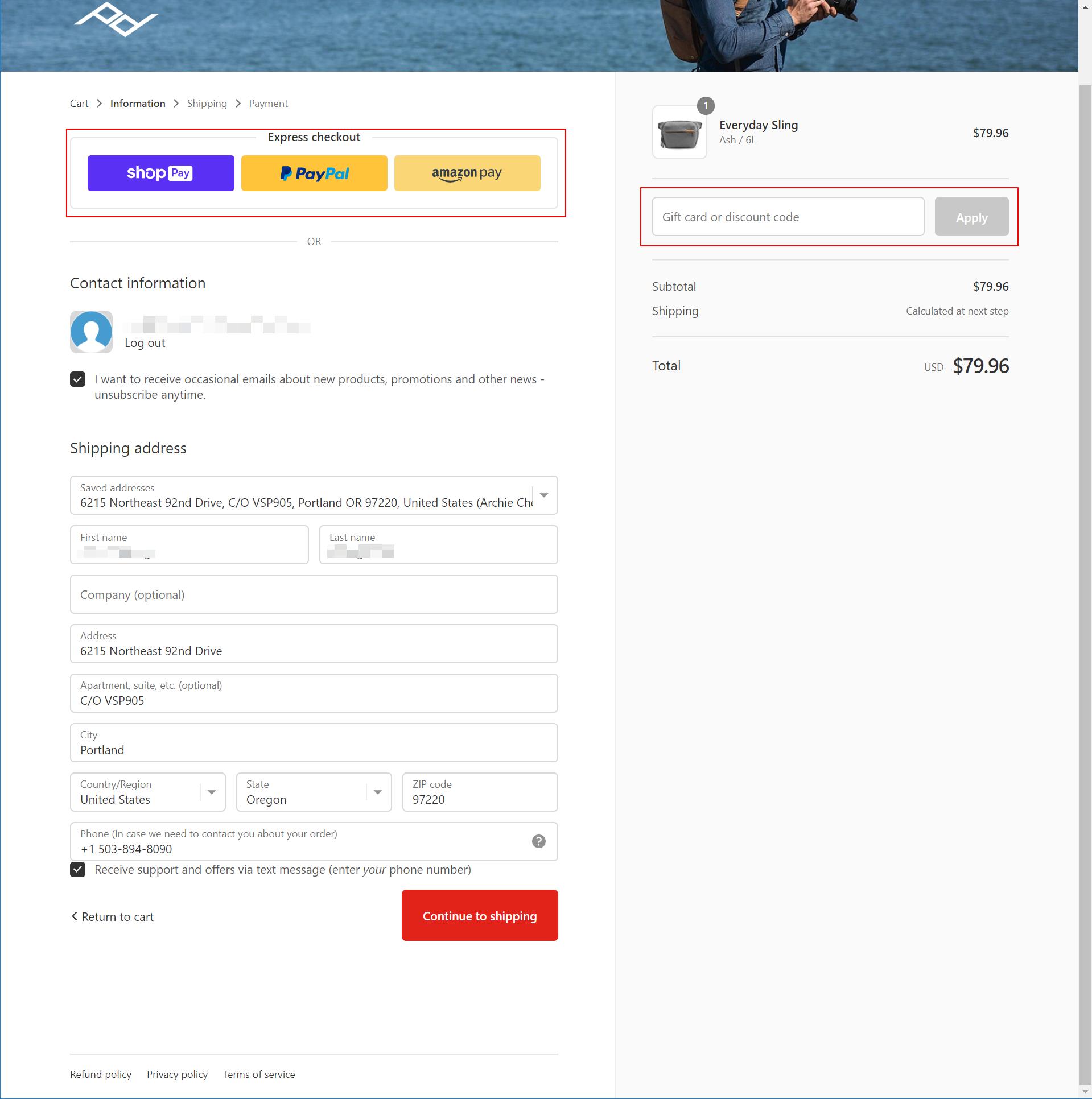 海淘其他网站转运，PeakDesign相机包购买记录全过程