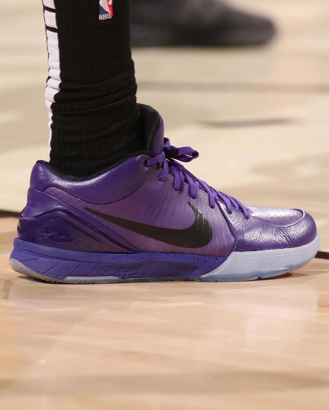NBA球员上脚：开拓者球员的球鞋，阿里扎穿科比签名鞋