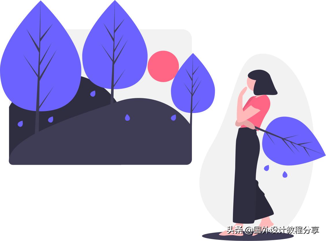 扁平矢量插画教程,矢量扁平插画怎么画