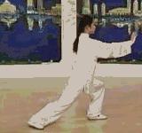 24式太极拳背向带口令慢动作教学,邱慧芳24式太极拳教学视频完整版