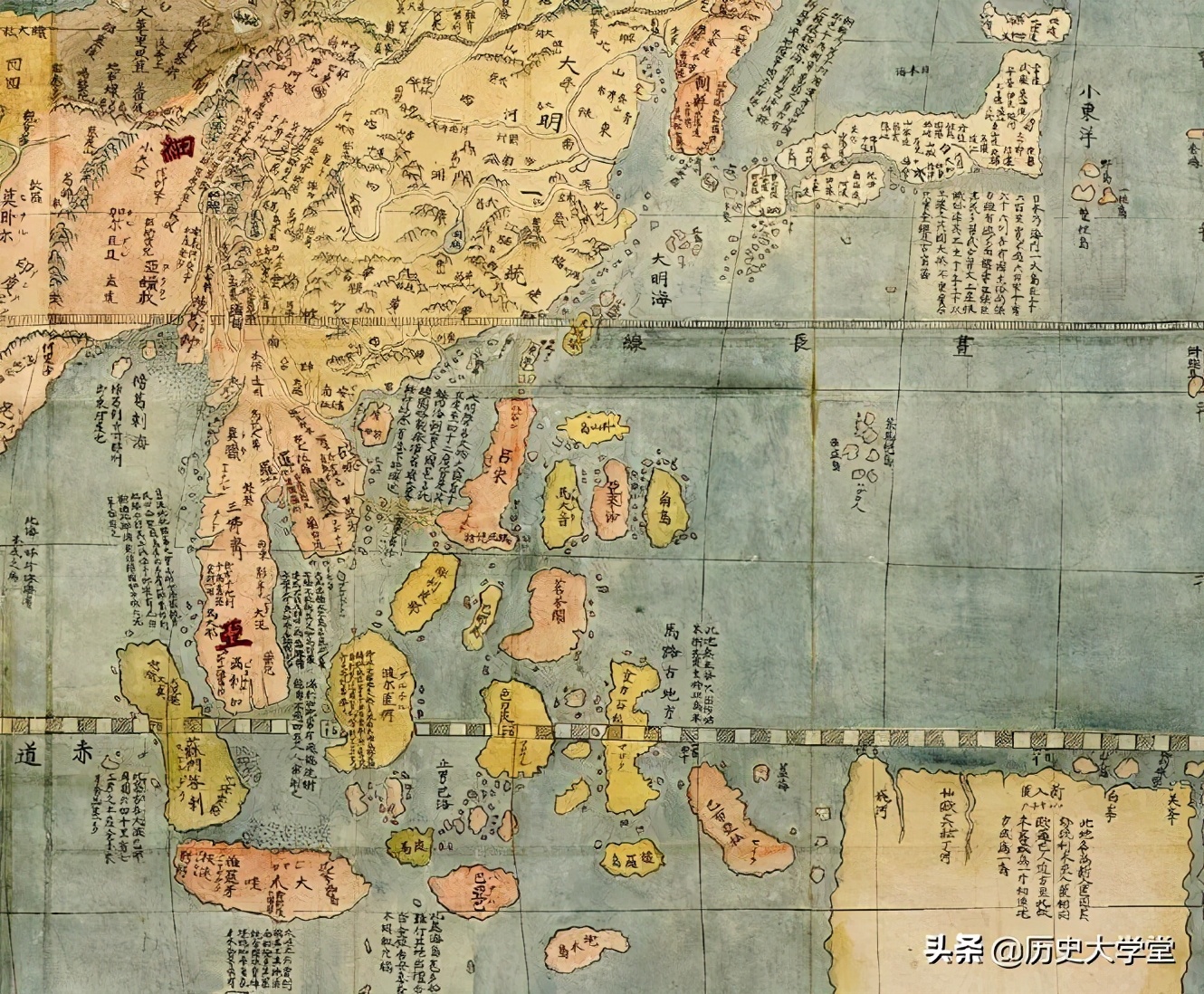 坤舆万国全图绘制于明朝,大明坤舆万国图是真的吗