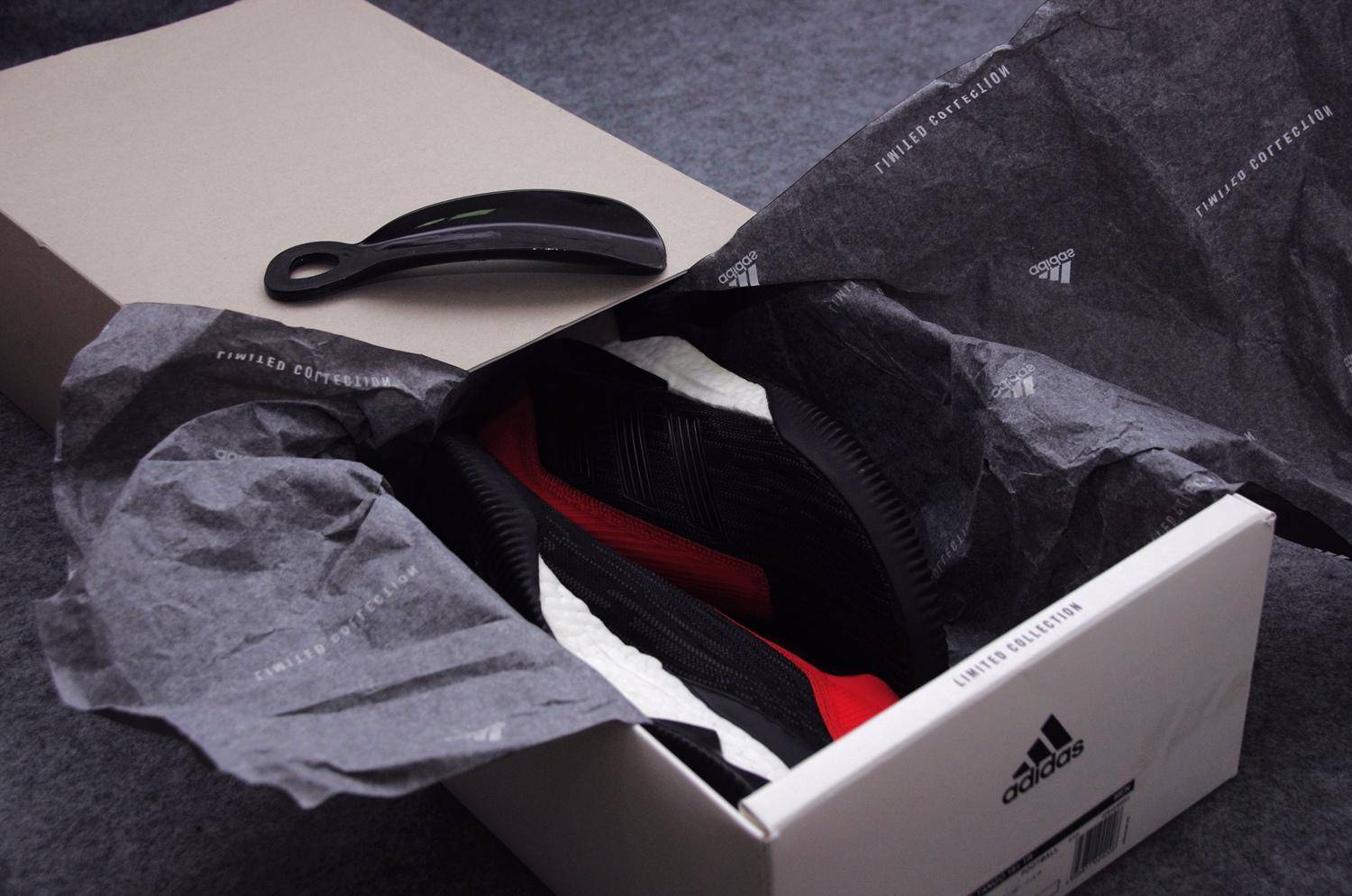 足球鞋predator黑红,predator足球鞋19.4