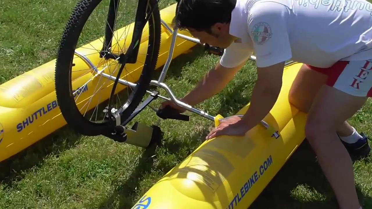 让自行车在水上骑行用的东西,可以轻功水上漂的自行车