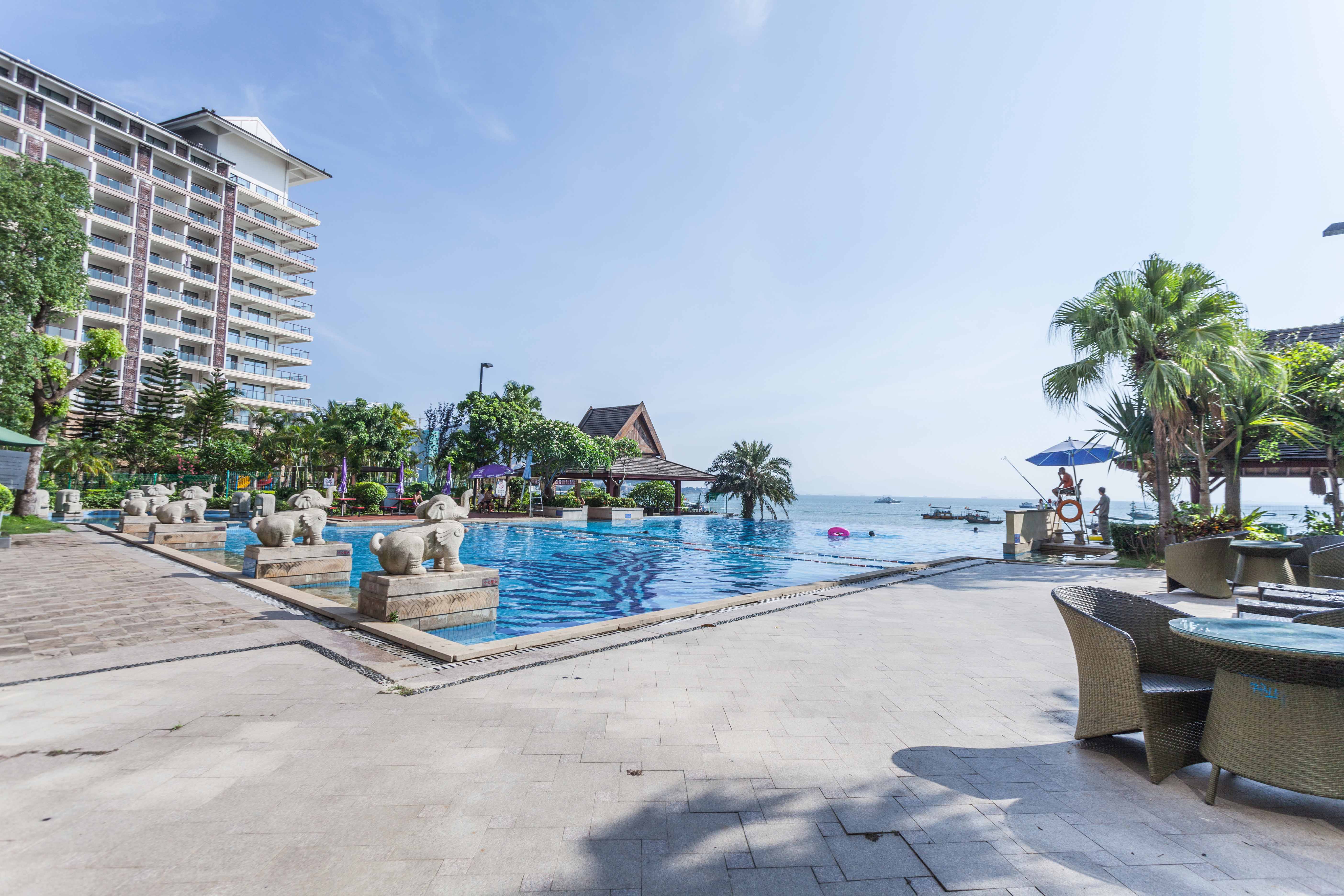 惠州沙滩度假,无边海景泳池