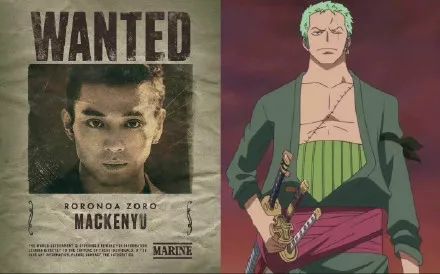 海贼王真人版路飞vs明哥,海贼王路飞山治合照