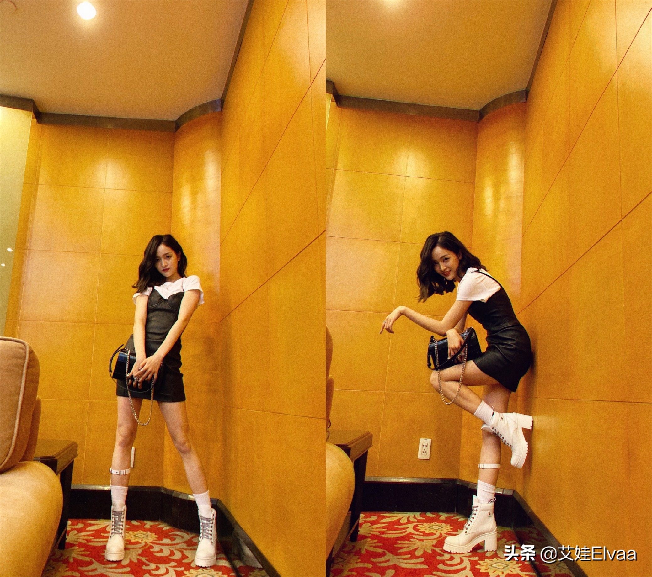 吴宣仪25岁直播视频,吴宣仪穿黑色露腰装