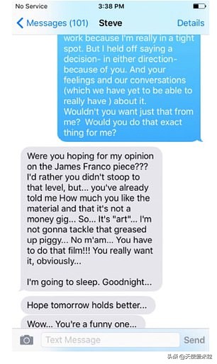 德普家暴又新番：前妻海后曝短信实锤，还骂腐兰兰是“油腻的猪”