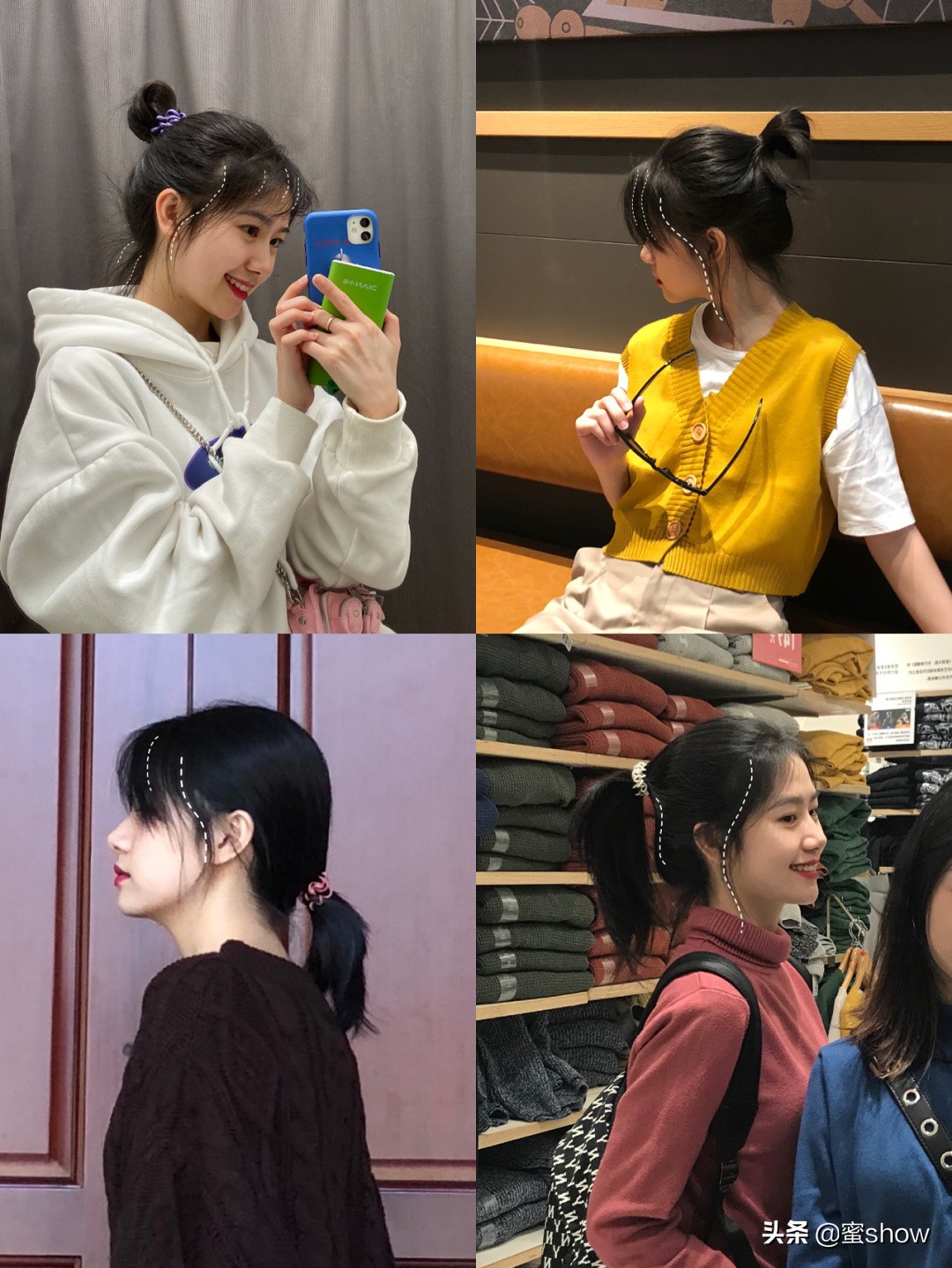 空气刘海波波头短发发型图片,短发减龄刘海自己剪教程