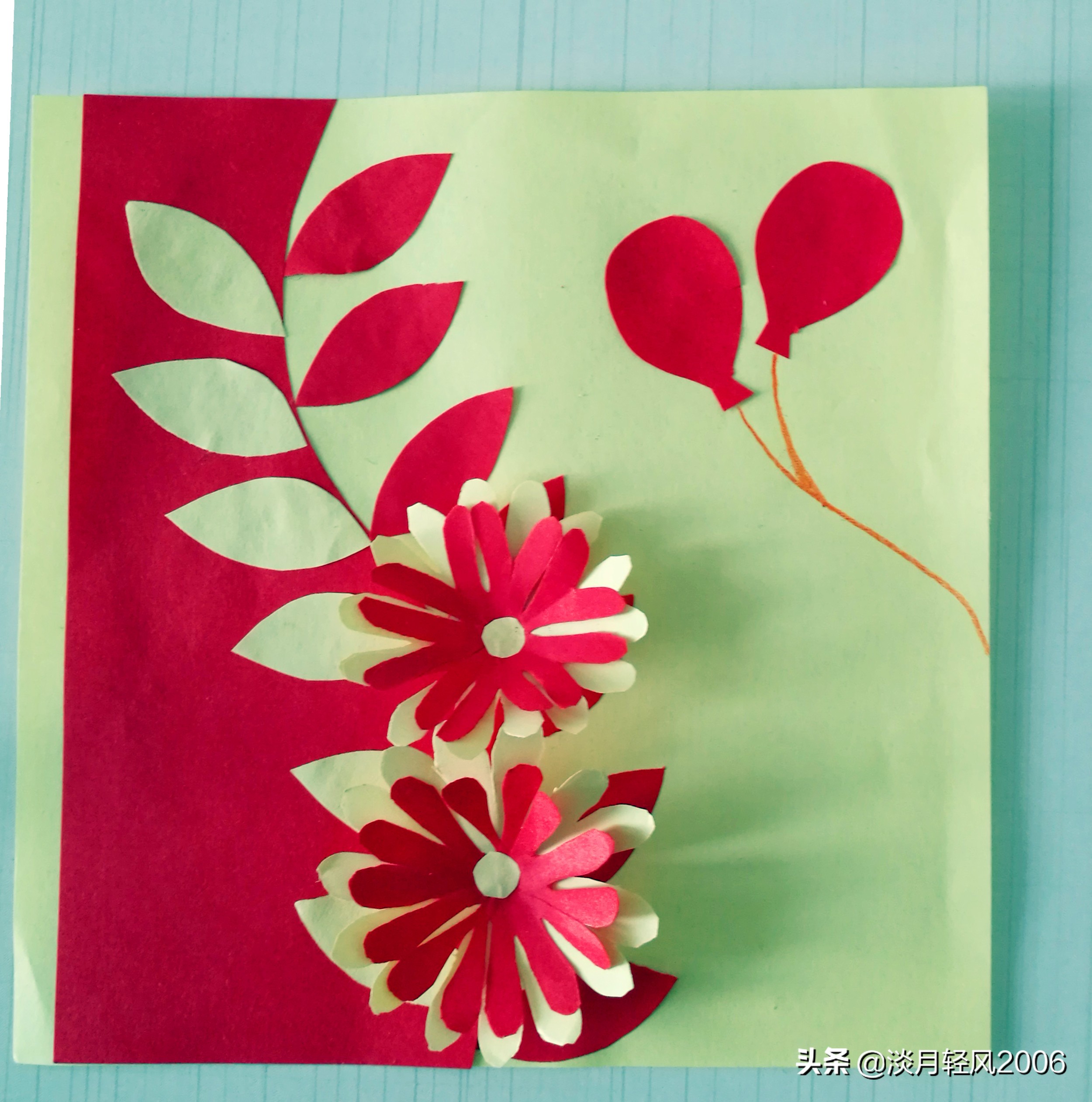 幼儿园手工卡纸制作可爱贺卡,幼儿园100种手工卡纸贺卡